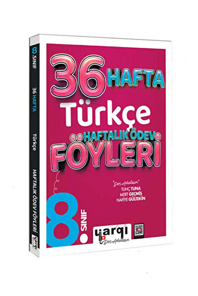 Yargı Yayınevi Yargı Ders Arkadaşım 8.Sınıf Türkçe 32+4 Haftalık Ödev Föyleri