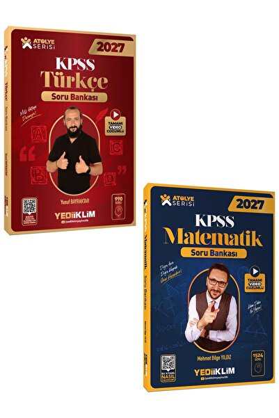 Yediiklim Yayınları 2027 KPSS Atölye Serisi Genel Yetenek Tamamı Video Çözüml...