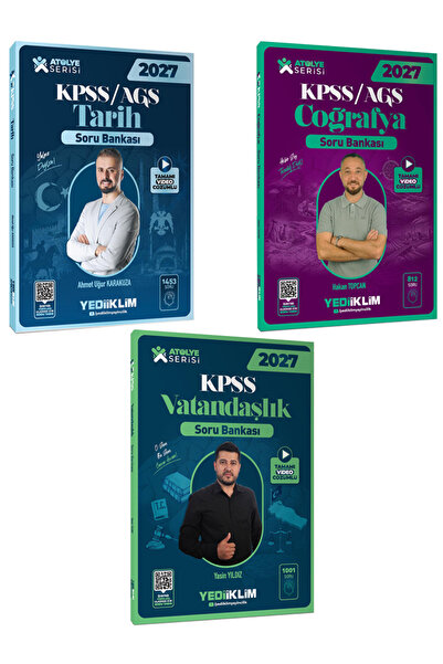 Yediiklim Yayınları 2027 KPSS Atölye Serisi Genel Kültür Tamamı Video Çözümlü...