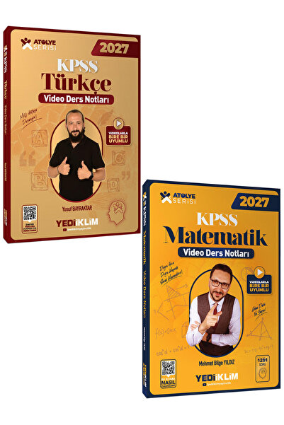 Yediiklim Yayınları 2027 KPSS Atölye Serisi Genel Yetenek Türkçe ve Matematik...