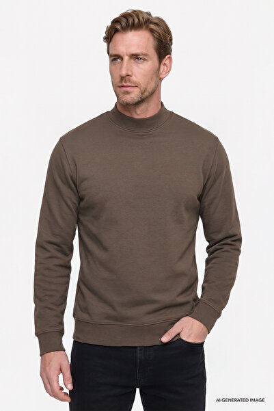AC&Co / Altınyıldız Classics Men's Khaki Cotton Standard Fit Regular Cut Half...