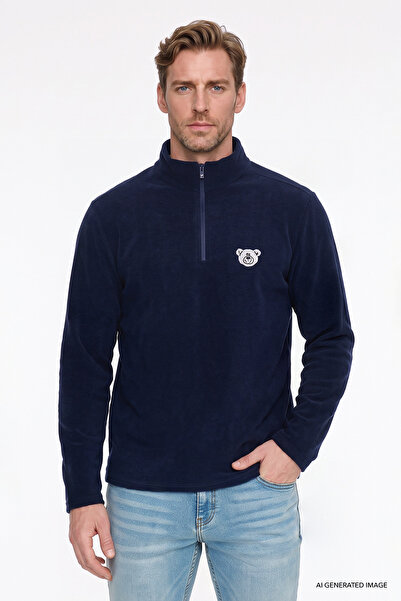 AC&Co / Altınyıldız Classics Men's Navy Blue Anti-Pilling, Non-Pilling, Cold-...