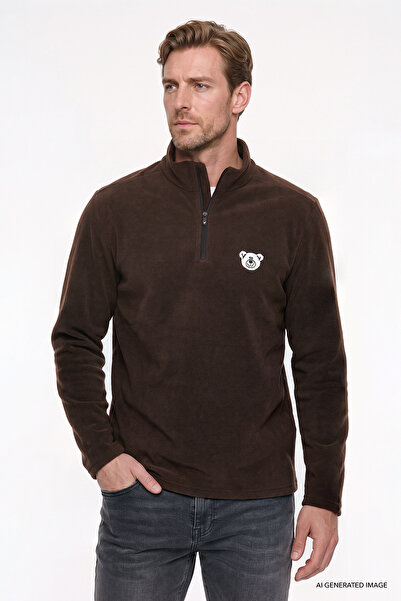 AC&Co / Altınyıldız Classics Men's Brown Anti-Pilling Non-Pilling Cold-Proof ...