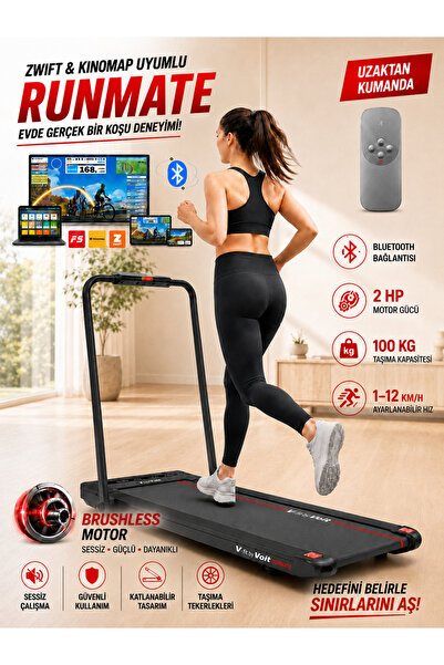 Voit V-Fit By Runmate New Koşu Bandı Brushless Motor Bluetooth 12 km Hız 15 P...