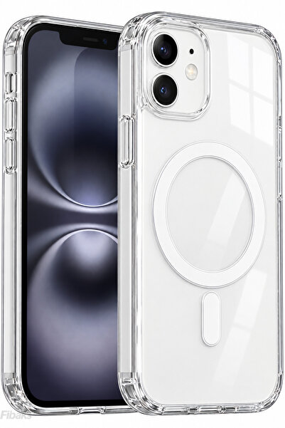 Fibaks iPhone 11 Kılıf (Çizik Değil İç ve Dış Jelatinleri Sökünüz) Magsafe Wi...