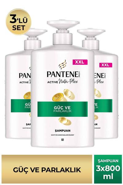 Pantene Pro-V Güç ve Parlaklık, Elektriklenen Cansız Saçlar İçin Şampuan 800m...