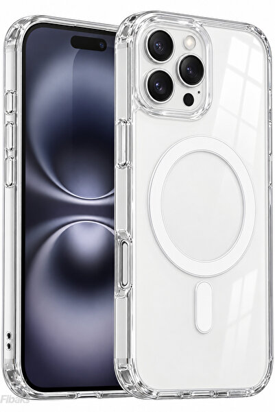 Fibaks iPhone 16 Pro Kılıf (Çizik Değil İç ve Dış Jelatinleri Sökünüz) Magsaf...