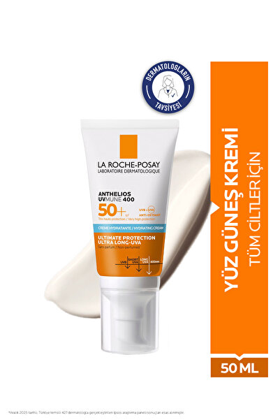 La Roche Posay Anthelios Uvmune 400 Hydrating Cream SPF50+ Tüm Cilt Tipleri İ...