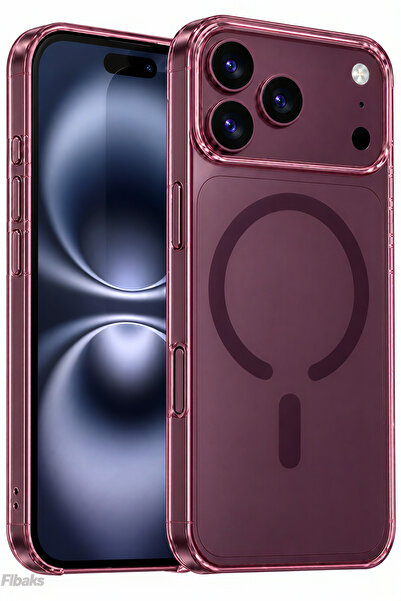 Fibaks (Premium Seri Sararmaz) iPhone 17 Pro /18 Pro Kılıf Kristal IC Animasy...