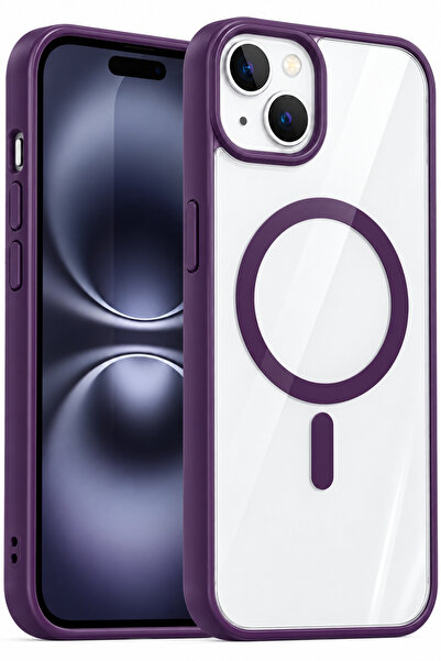 Fibaks iPhone 13/14/15 Kılıf (Çizik Değil İç ve Dış Jelatinleri Sökünüz) Mags...