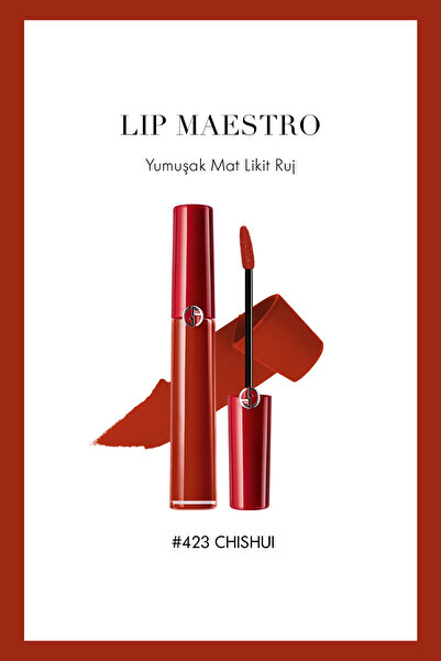 Giorgio Armani Lip Maestro Yumuşak Mat Likit Ruj #423 CHISHUI