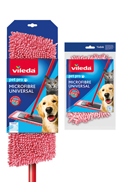Vileda Pet Pro Universal Yer Temizlik Sistemi ve Pet Pro Universal Yedek Paspas