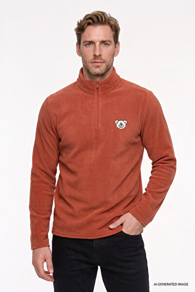 AC&Co / Altınyıldız Classics Men's Light Brown Anti-Pilling Non-Pilling Cold-...