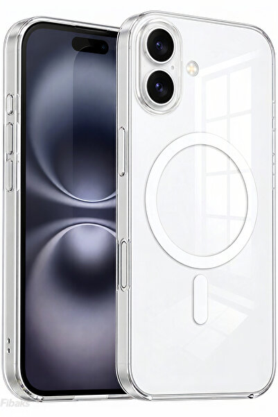 Fibaks (Premium Seri Sararmaz) iPhone 17 Kılıf Kristal IC Animasyonlu Şeffaf ...