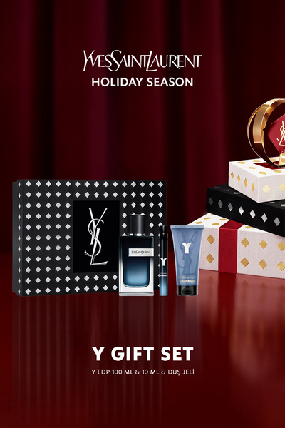 Yves Saint Laurent Y EDP Erkek Parfüm Seti - 100ml + 10ml + Duş Jeli Hediye S...