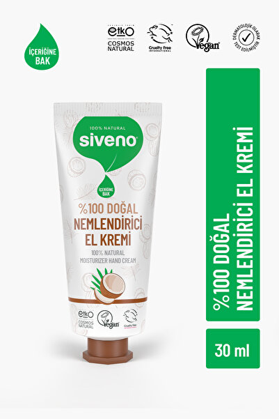 Siveno %100 Doğal El ve Vücut Kremi Hindistan Cevizi Avokado Yoğun Nemlendiri...