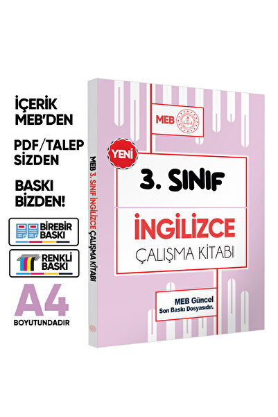 Karakutu Yayınları MEB ÖDM İlkokul 3.Sınıf İNGİLİZCE Çalışma Kitabı Alıştırma...