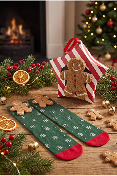 Katia&Bony Women's Gingerbread Man Boxed Christmas Socks