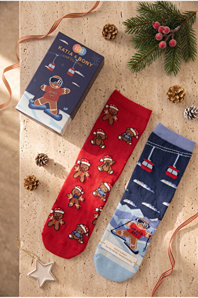 Katia&Bony Children's 2-Pack Snowboard Boxed Socks