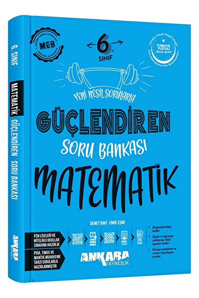 Ankara Yayıncılık ANKARA YAY. 6.SINIF GÜÇ. MAT. SORU BANKASI 2026