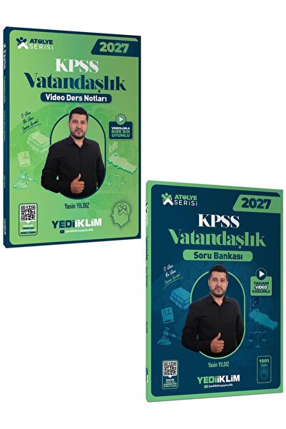 Yediiklim Yayınları 2027 Kpss Atölye Serisi Vatandaşlık Video Ders Notu Ve So...