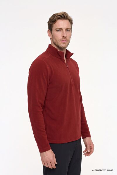 AC&Co / Altınyıldız Classics Men's Claret Red Anti-pilling Non-Pilling Heat-P...