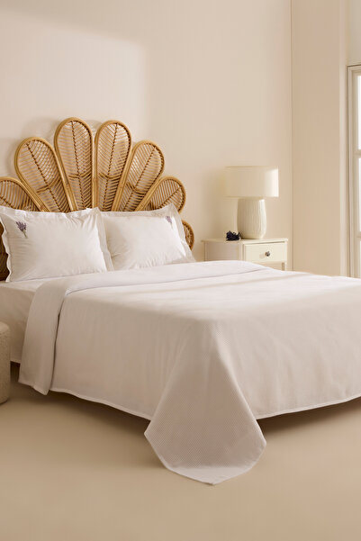 Karaca Home Elune Double 100% Cotton Pique Set White