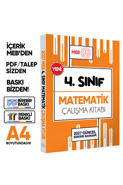 Karakutu Yayınları 2027 MEB ÖDM İlkokul 4.Sınıf MATEMATİK Çalışma Kitabı Alış...