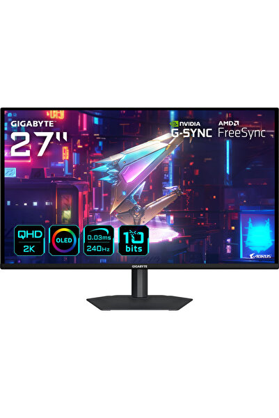 Gigabyte GO27Q24A 27" 240Hz 0.03ms 2K G-Sync HDR10 QHD QD-OLED Pivot Gaming (...