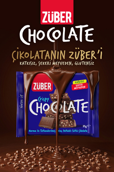 Züber Pirinç Patlaklı Sütlü Çikolata 35g x 6 Adet