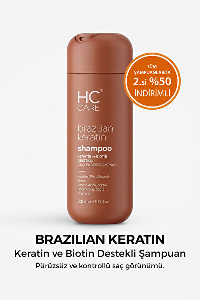 HC Care Brazilian Keratin Brezilya Fönlü Saçlar İçin Sülfatsız Şampuan