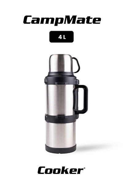 Cooker كامب ميت 4 لتر ترمس ستانلس ستيل فضي CKR2131