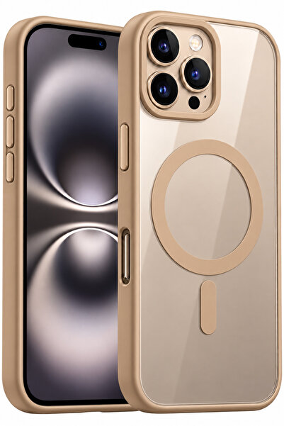 Fibaks iPhone 16 Pro Max Kılıf Magsafe Wireless Şarj Özellikli Tam Koruma Ren...