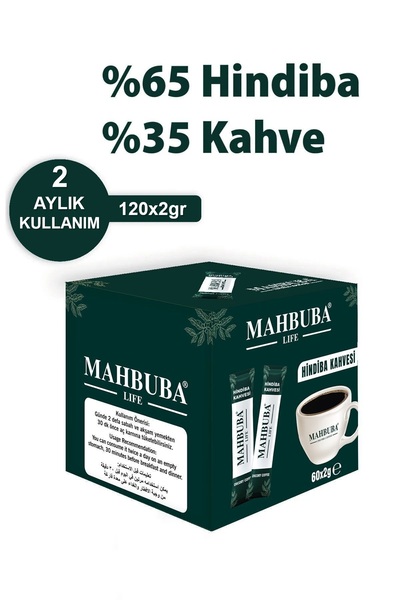 Mahbuba Hindiba Kahvesi 120x2gr (2 Aylık 120 Kullanım)