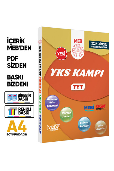 İnformal Yayınları 2027 YKS-TYT KAMPI MEBİ Tüm Dersler Soru Bankası Video Çöz...