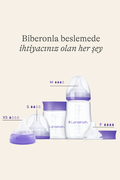 Lansinoh NaturalWave® 2'li Biberon Emziği Yavaş Akışlı (1 Ay+)