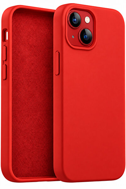 Fibaks (Yenilendi) iPhone 13/14/15 Kılıf Renk Atmayan Özel Koruma Katmanlı Ka...