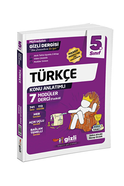 Gizli Yayınları 5. Sınıf Türkçe Müfredatın Gizli Dergisi Gizli Yayınları