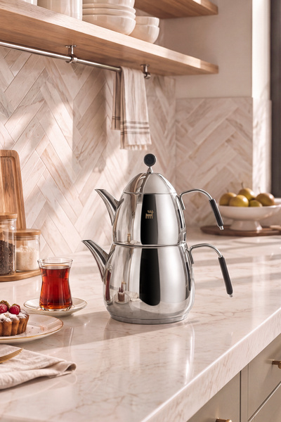 Karaca Powersteel 316+ Ezgi Midi Çaydanlık Takımı 1L & 2,2L