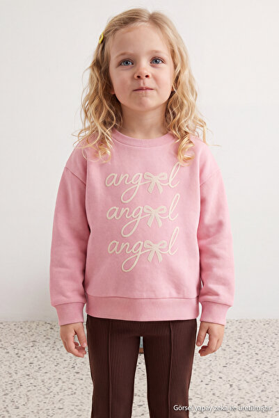 TRENDYOLKIDS Brown Printed Knitted Top and Bottom Set Tkdaw27Au00063