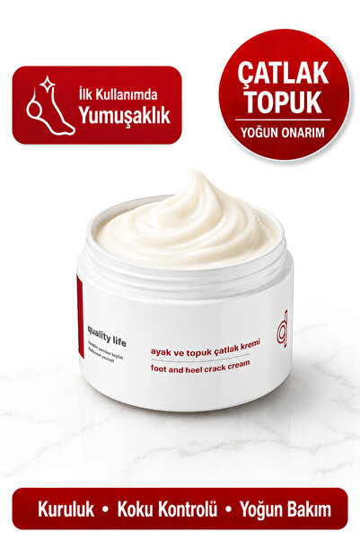Quality Life Ayak ve Topuk Çatlak Bakım Kremi Nemlendirici Ayak Bakımı Kokusu...