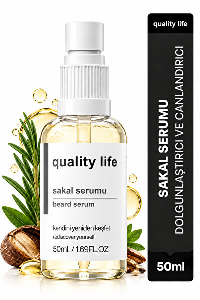 Quality Life Sakal Bıyık Serumu - Saç Sakal Güçlendirici Besleyici Uzatma Bak...