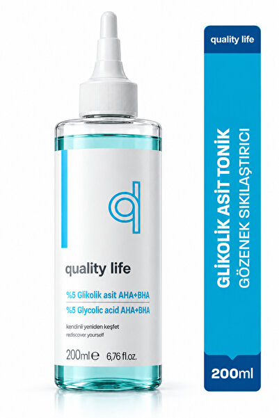 Quality Life Glikolik Asit Tonik - AHA BHA - Gözenek Sıkılaştırıcı Ölü Deri T...
