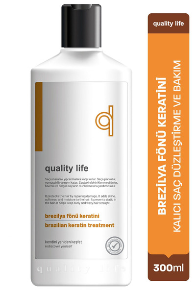 Quality Life Keratin 300 ML - Kalıcı Saç Düzleştirici Brezilya Fönü Keratini ...