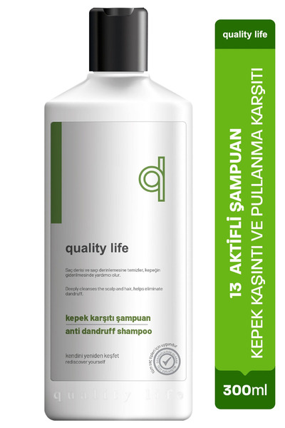 Quality Life QL Kepek Şampuanı - 13 Aktifli Kepek ve Yağlanma Karşıtı Kepekli...