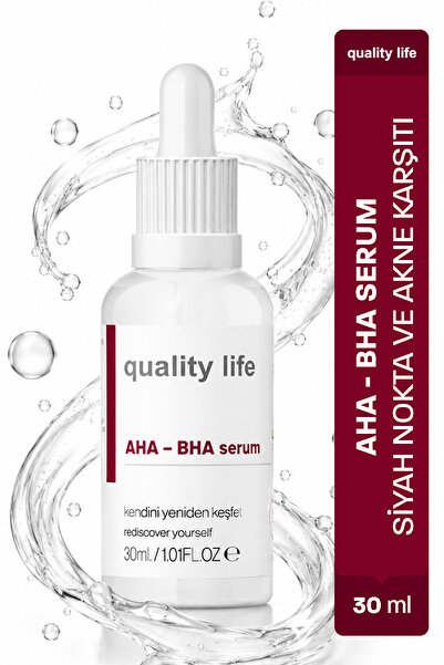 Quality Life Aha Bha Serum Canlandırıcı Cilt Tonu Eşitleyici Kırmızı Peeling ...