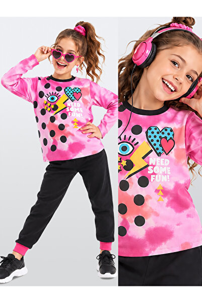 MSHB&G Retro Batik Kız Çocuk T-Shirt Pantolon Takım