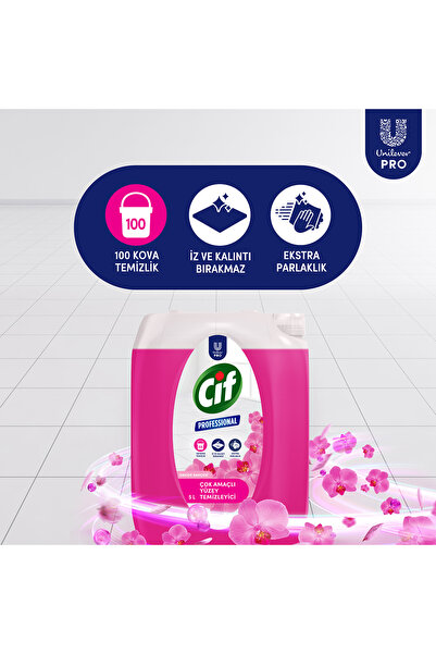 Cif Profesyonel Çok Amaçlı Yüzey Temizleyici Çiçek Bahçesi 5 L X2