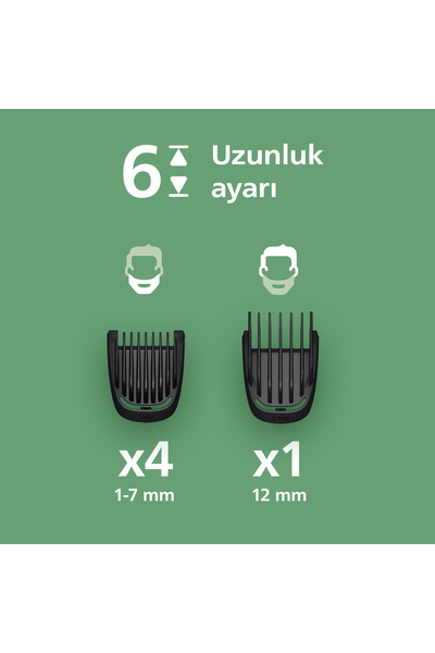 Philips 3000 Serisi 7 in 1, Erkek Bakım Seti, Yüz&Saç Tıraş Makinesi, Cilt Dostu Bıçaklar, MG3920/15