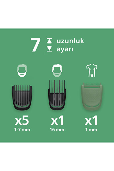 Philips 5000Serisi 11in1, Erkek Bakım Seti, Yüz/Saç/Vücut/Sakal Tıraş Makinesi, Islak&Kuru,MG5932/15